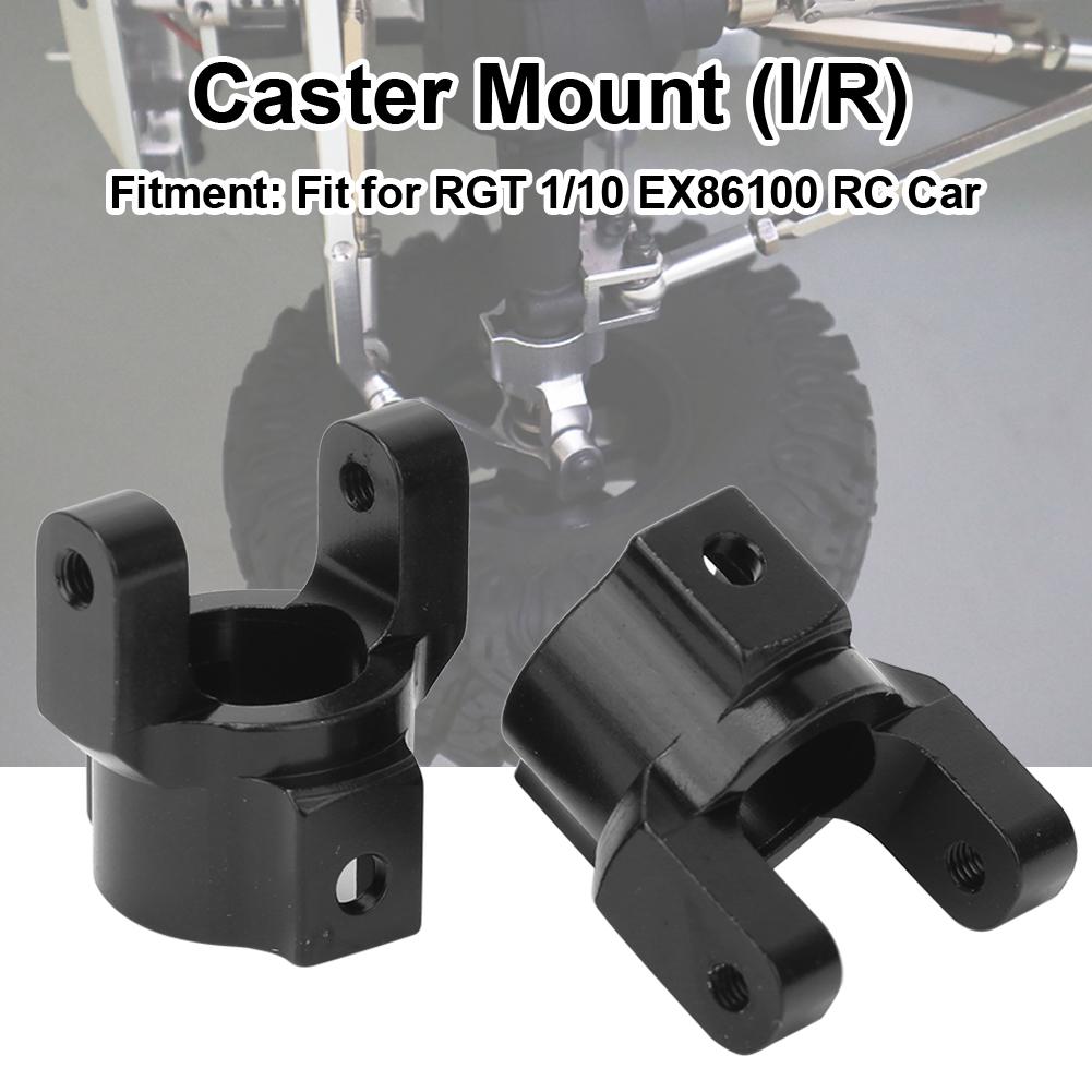 Aluminum Alloy Caster Mount (l R) Parts Fit for RGT 1 10 EX86100 RC Car ModelBlack R86022BL