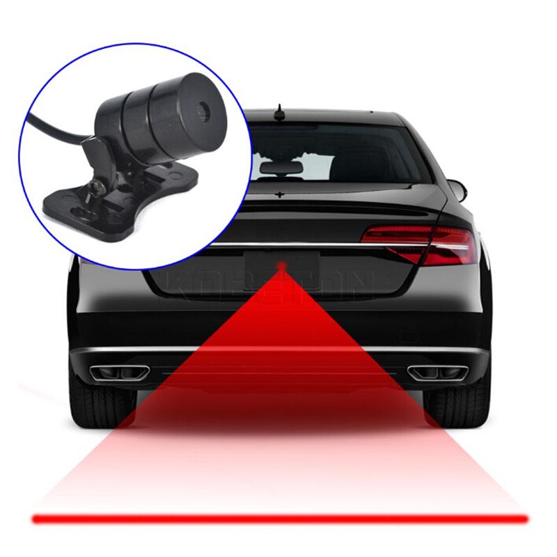 Car Motorcycle Laser Fog Light Anti Collision Tail Braking Signal Warning Lamp