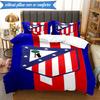 3PCS Atlético De Madrid S.A.D Printed Soft Bedding Set,Including 1pc Duvet Cover And 2pcs Pillowcases Perfect for Bedroom, Dormitory, Fan Gift