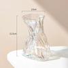 European Style Transparent Glass Vase for Creative Flower Arrangements - High-End Décor for Living Room or Desktop.