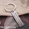 Double Sided Mirror Polishing Drive Safe Keychain Letter Keychain  Anniversary