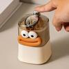 2pc Cute Cartoon Toothpick Holder Fun Art Craft with Adorable Face, Durable Plastic, Ideal for Kitchen, Living Room, Office