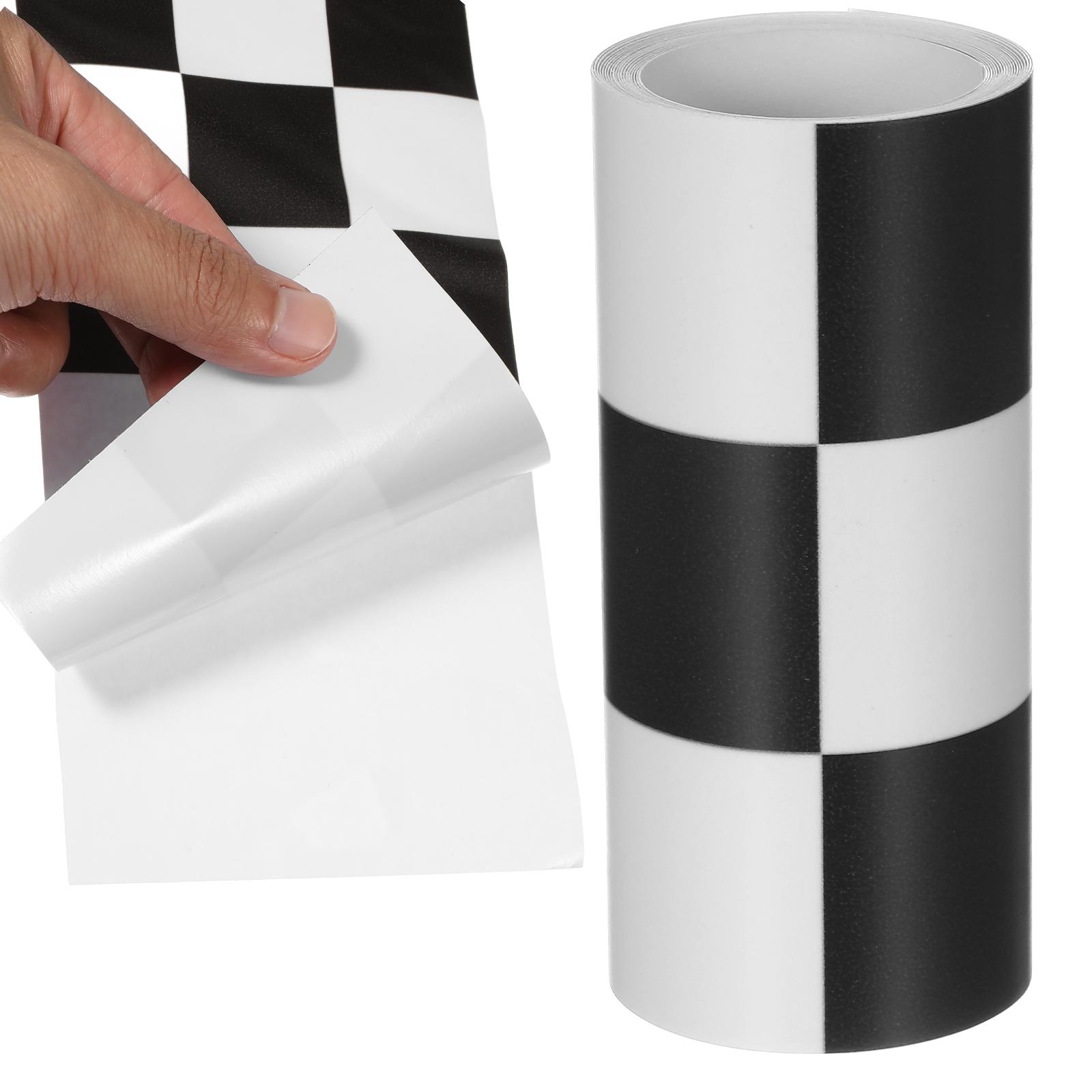 1 Roll Bulletin Board Borders Checkered Wall Sticker Bathroom Wall Stickers Skirting Line Decal Decorative Bulletin Board Trim 240X10X0.1CM