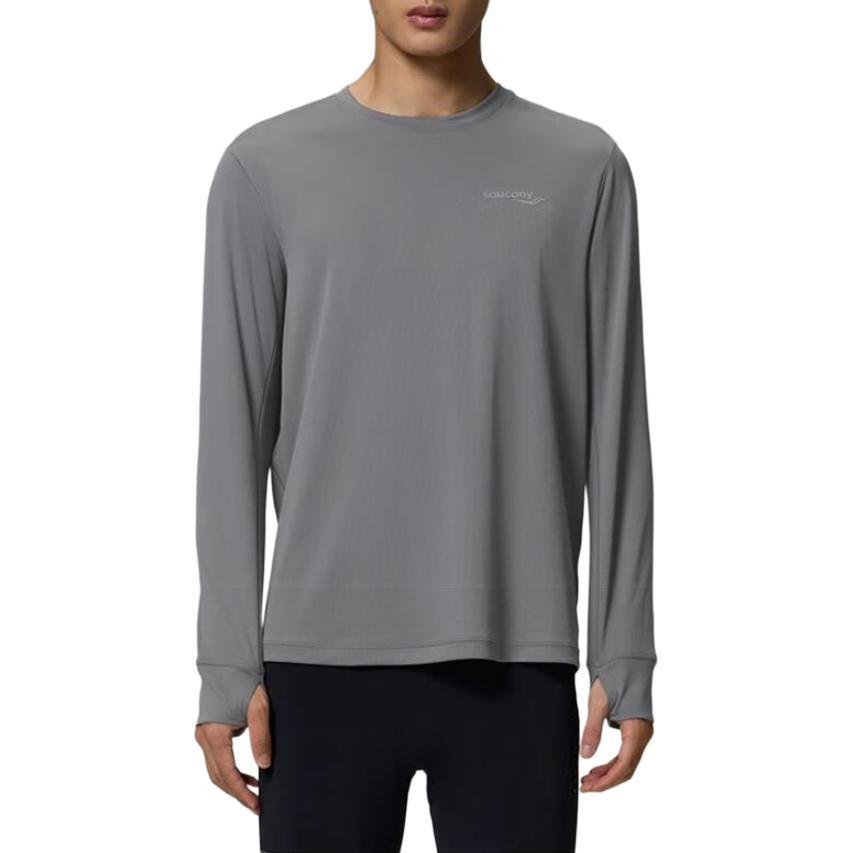 SAUCONY Running T Shirt Men's Heather Gray SC2240018B-MG31