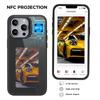 För iPhone 13 Pro E Ink-skal 4-färgsdisplay Telefonfodral NFC-projektion Anpassat mönster