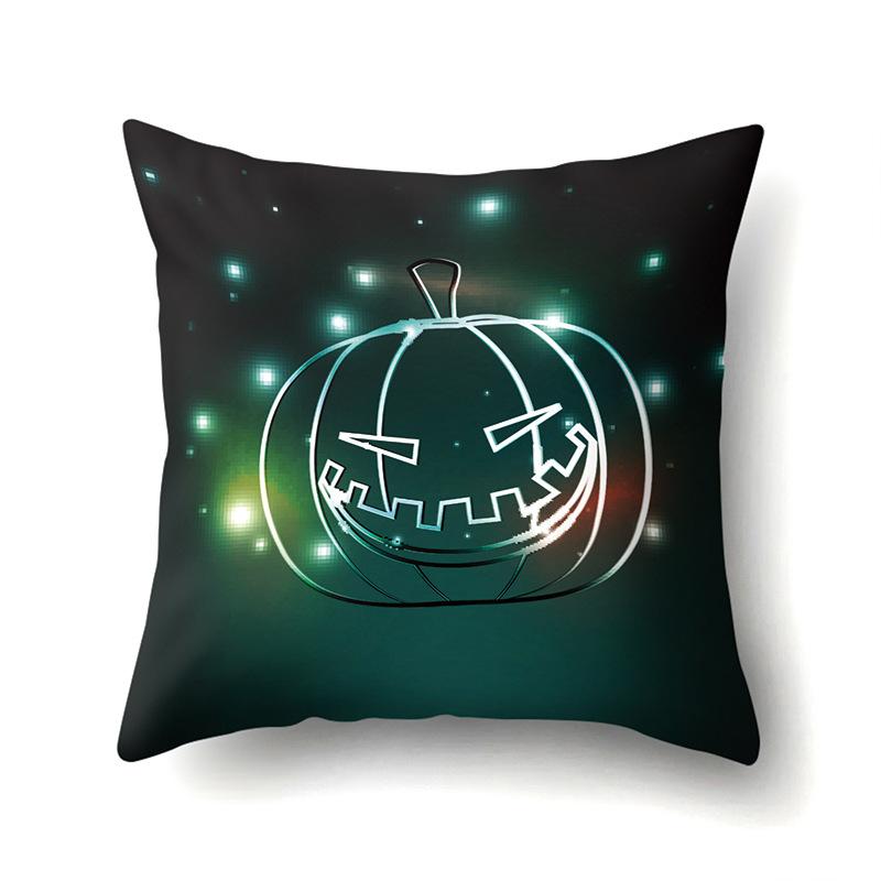 Halloween Polyester Pillowcase Car Pumpkin Sofa Cushion Cover Office Home Living Room Pillowcase