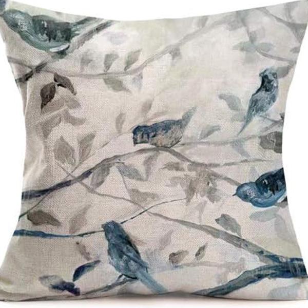 American Retro Printed Linen Pillowcase Living Room Sofa Office Pillow Car Cushion Cover