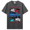 Classic Initial D T Shirt Unisex O-neck Cotton T-Shirt Unisex Hip Hop GTR Vaporwave JDM Car Tshirt Casual Daily Tee Streetwear
