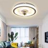 AC220V 72W Intelligent LED Ceiling Fan Lamp Creative Invisible Integrated Fan Light Silent Stepless Chandelier Fan