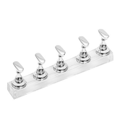 Acrylic Nail Art Practice Stands Magnetic Nail Tips Holders Training Fingernail Display Rack Manicure Tool for Nail Salon Home Use