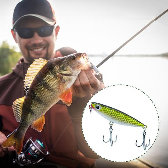 

6 шт. 4,3 см/2 г приманка для ловли рыбы на поверхности с острыми тройными крючками реалистичная плавающая приманка-карандаш бионическая искусственная приманка для ловли рыбы в пресной и соленой воде Sets