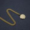 New Design Fashion Jewelry Gold Plated Stainless Steel Print Pattern Collection Pendant Necklace Party Gift