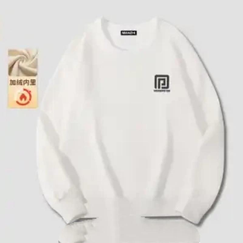 Fashionable Men's Autumn and Winter Sweater Design Printed Long Sleeve Trendy Brand Versatile Casual Loose Round Neck Top