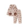 Minibala Kids' Anti-Static Warm Coral Fleece Pajama Set