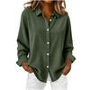 Giacca Camicia da Donna in Velluto a Coste Stile Europeo/Americano Autunno/Inverno Larga 2025