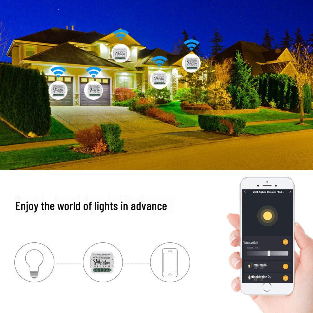 Tuya Zigbee Smart WiFi Dimmschalter
