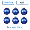6 Stück/Los 6cm/2,4 Zoll Weihnachtsbaum Dekoration Farbe Hohlkugeln Schmuck Hängende Kugeln Für Haus Bar Party Dekoration