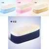 Stylish Macaron Color Canvas Expandable Large Capacity Pencil Case With Dual Zippers