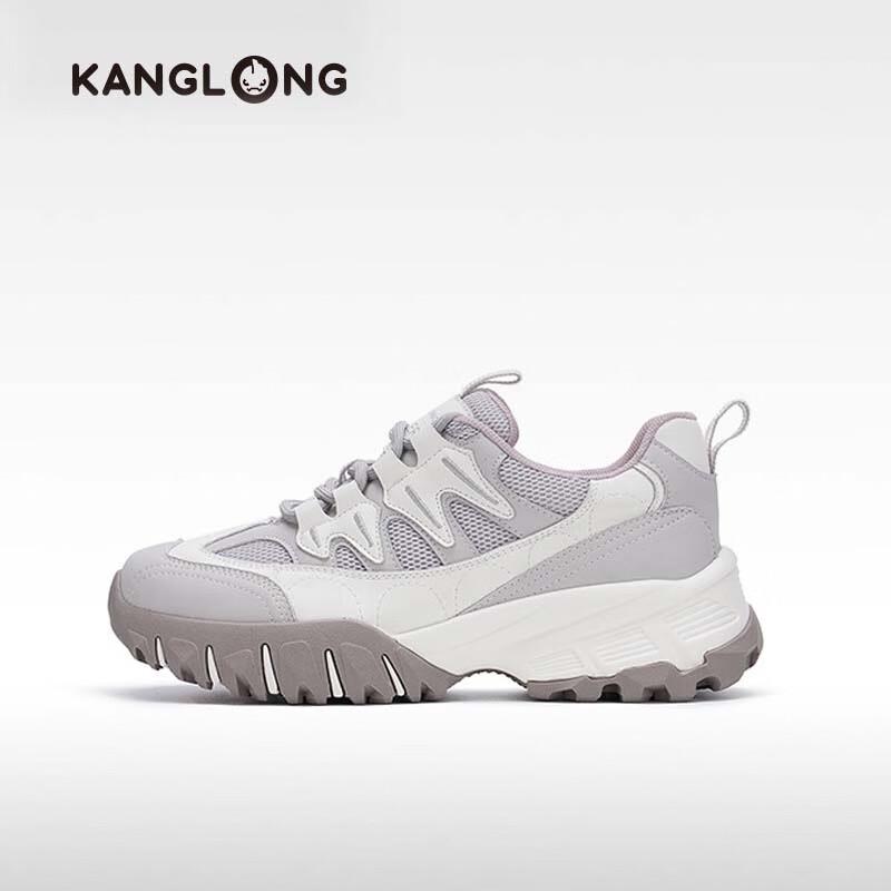 Kanglong 2242132166 Color-block Thick-soled Dad Sneakers 37
