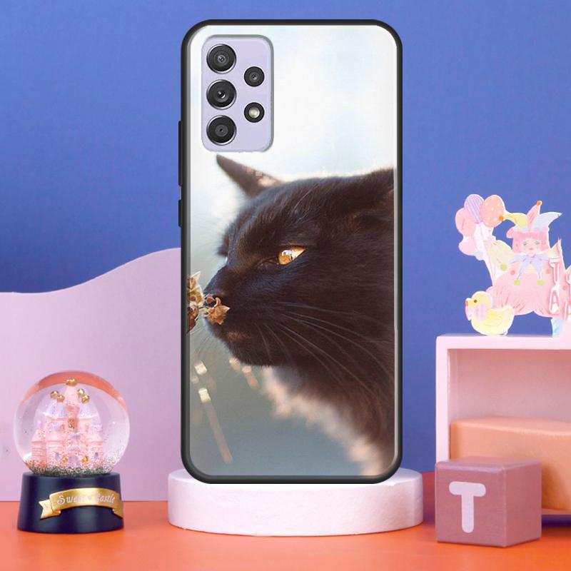 Cute Cat Animals Kitten Case For Samsung Galaxy A54 A34 A14 A15 A35 A55 A16 A26 A36 A56 A52 A12 A32 A13 A33 A53 A17
