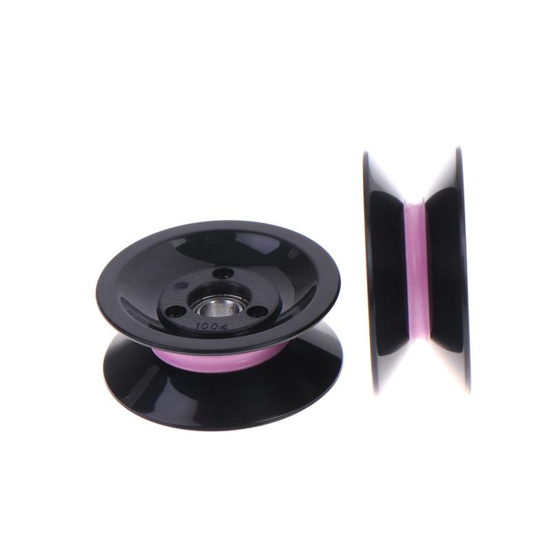 2 Stück 1004 U-Nut V-Nut Rad Wickelmaschine Riemenscheibe Keramik Drahtführungsrad Kombinierte Führungsscheibe