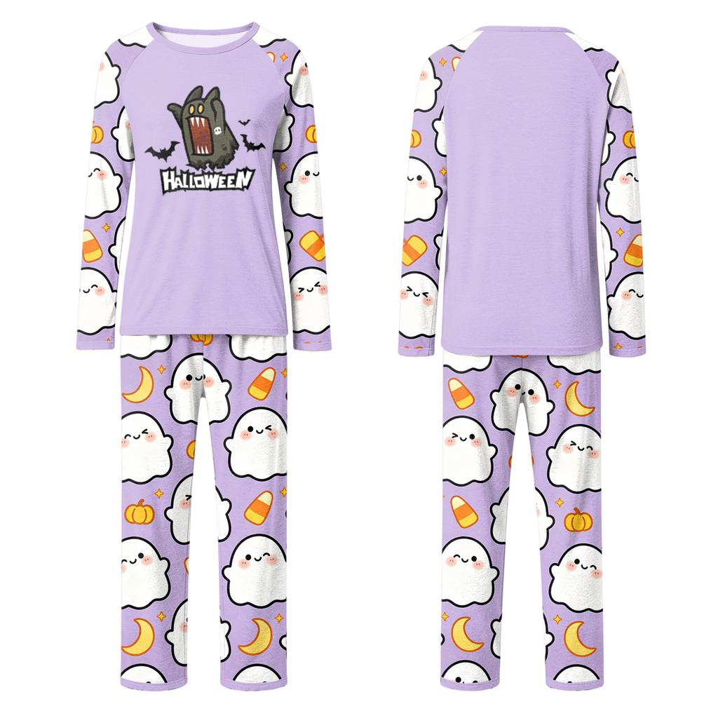 Halloween Family Matching Pajama Set with Patchwork Print for Women, Men and Kids