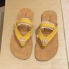 Fashion Women Flip Flops Flats Slippers Fashion Clip Toe Shoes Summer Sandals 2025 Casual Trend Beach Woman Slides Mujer De Zapatillas