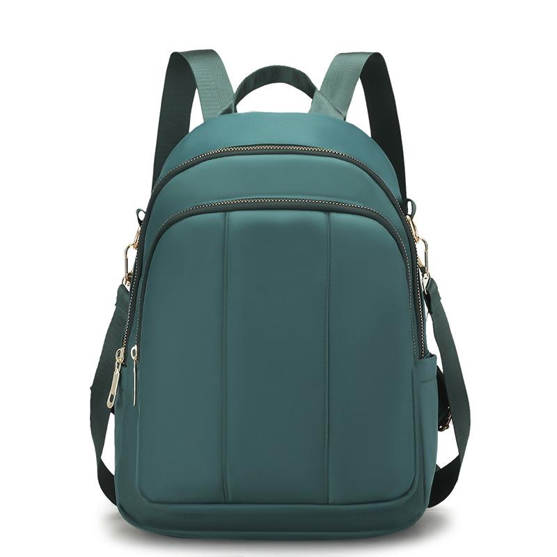 

Новый унисекс однотонный водонепроницаемый и дышащий деловой модный повседневный универсальный рюкзак для повседневного использования one size зелёный