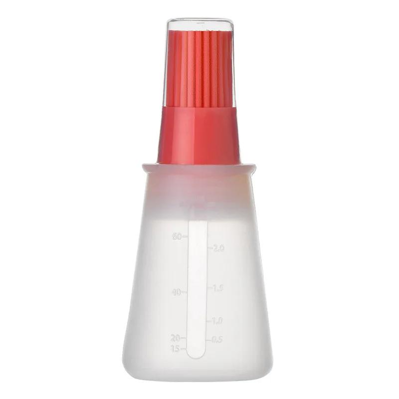Portable Oil Bottle Barbecue Brush Silicone Kitchen Cooking Tool Baking Pancake Barbecue Camping Accessories Gadgets