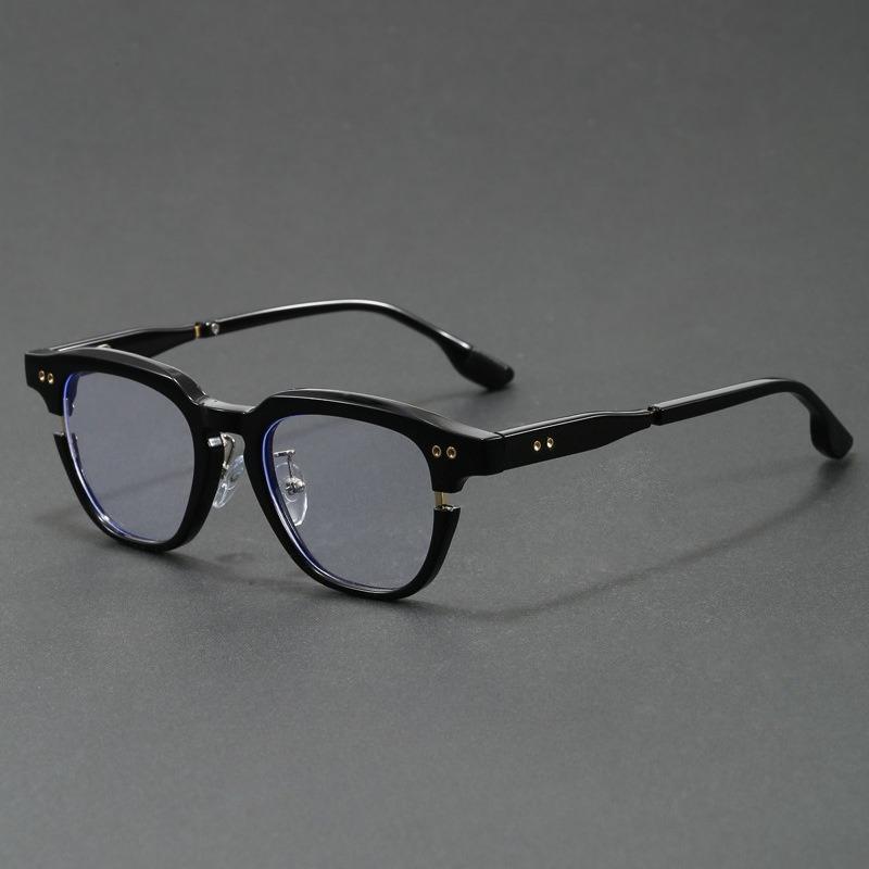 

Fashion Retro Square Anti-Blue Light Glasses Men Women Vintage Thick Frame Computer Eyeglasses Blocking Blue Ray Eyewear чёрный