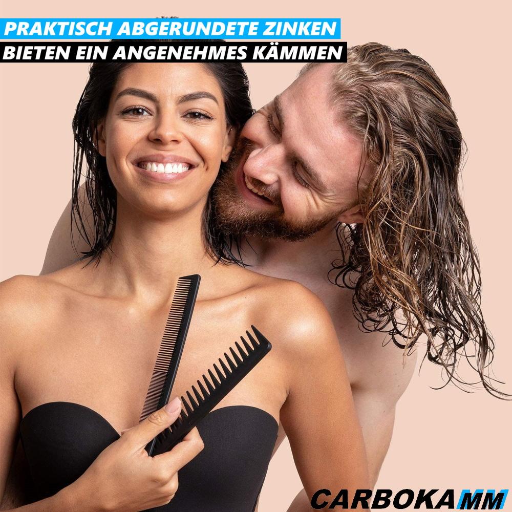 CARBOKAMM Carbon Comb Hair Comb Hairdressing Combs Professional Hair Styling Combs [Set of 10]