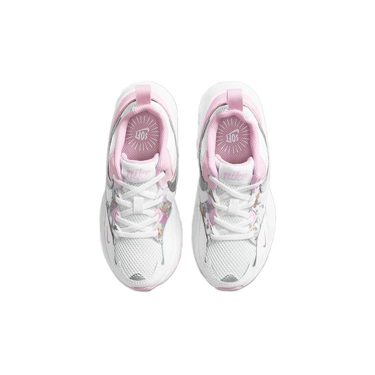 Nike Air Max Fusion SE Comfortable Round Toe Abrasion Resistant Breathable Low top Kids Lifestyle Shoes Pink White CZ6584-100