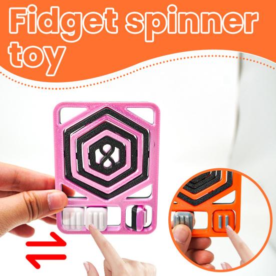 Multifunkční Fidget Karta Hračka Děti Dospívající Dospělí Přenosná Cestovní Úleva od Stresu Úzkosti 360 Stupňů Rotace Šestiúhelníkový Spinner Senzorická Hračka