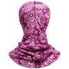 Bassdash Neck Gaiter, UV Protection, Face , UPF 50+, Breathing Holes, Men's, Women's, Pink Paisley