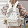 Schoolbag small fresh schoolbag college girl cute thick velvet star printed backpack junior high school large capacity student backpack