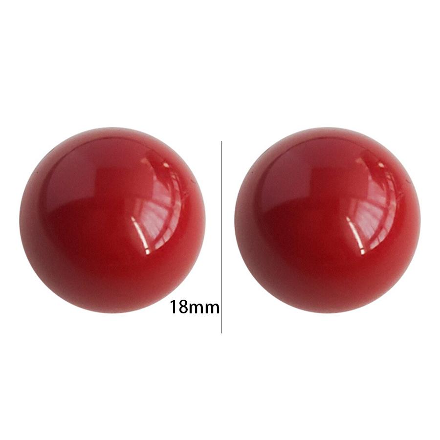 Exaggerated 1.8cm Half Round Big Simulated Round Earrings White Statement Earrings For Women Korean Earrings Jewelry Gift