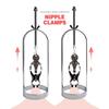 Pair of Adjustable Nipple Clamps for Women – Breast Clips with Harness & Chastity Cage, Bondage Sex Toy for Couples &Erotic Play