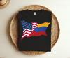 Colombia Dual Citizen American USA Flag Gift T-Shirt, Colombian Raised Roots, Dad Mom Unique Patriotic Present, Heritage Love TShirt,