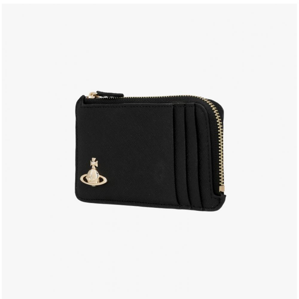 Vivienne Westwood Zip Card Wallet Saffiano 5402000gw S0021 N402