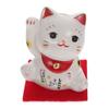 1Pcs Cat Ornament Ceramic Desktop Decor Creative Lucky Cat Adornment for Home Office Photo Prop Stylish