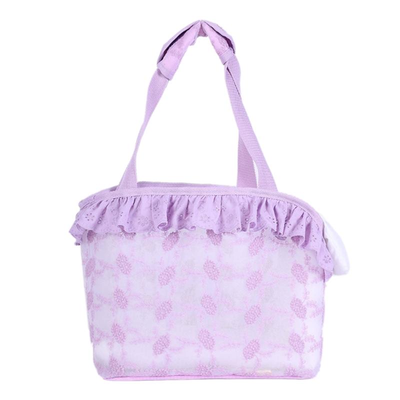 

Small Dog Carrier Tote Bag for Travel Soft Shoulder Bag Large Capacity L фіолетовий