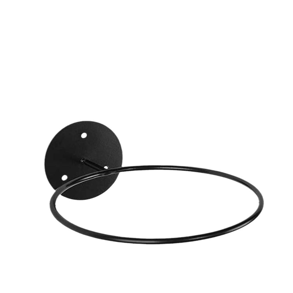 Wall-mounted Basketball Hoop Iron Sports Display Rack for Basketball and Football, Multi-purpose Ball Display Rack