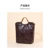Cross-border leather whole tree paste hand scratching tannin real vegetable tanned cowhide tote bag handbag women's shoulder messenger bag bag