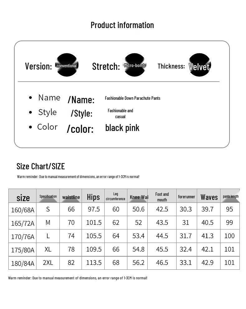 Yalu Women's Slim-Fit Winter Down Straight-Leg Pants