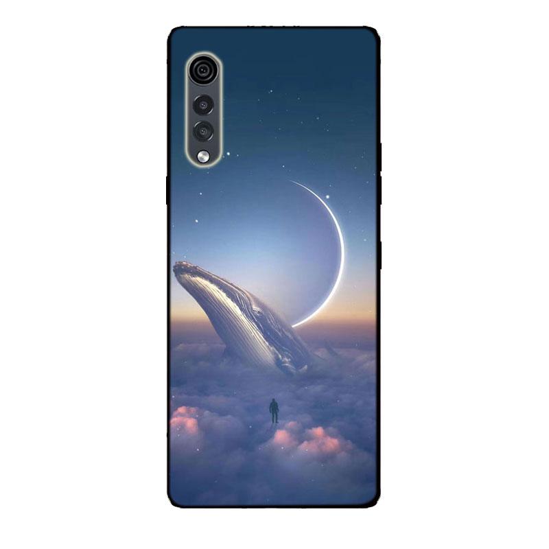 Etui do LG Velvet Czarny Zderzak Silikonowe TPU Miękkie Pokrowiec na Telefon Do LG Velvet 5G LM-G900 Etui Kreskówka Funda Do Etui LG Velvet