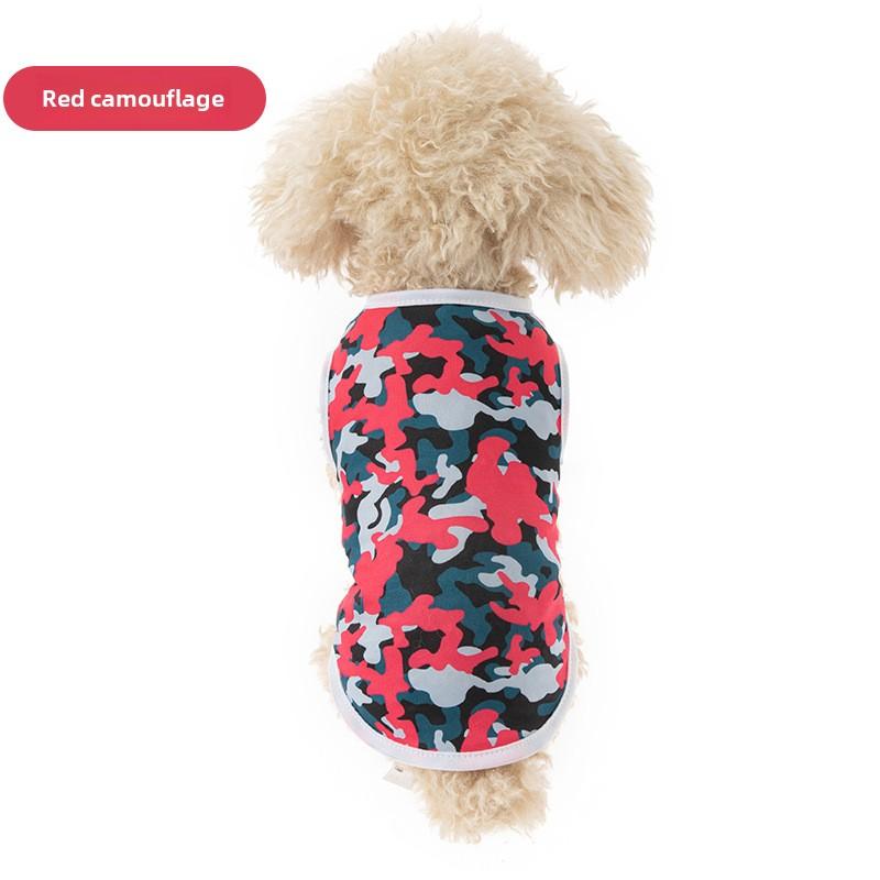 Haine pentru animale de companie, câine, pisică, culoare camuflaj, Teddy Than Bear, haine fără păr pentru animale de companie, primăvară și vară, nou