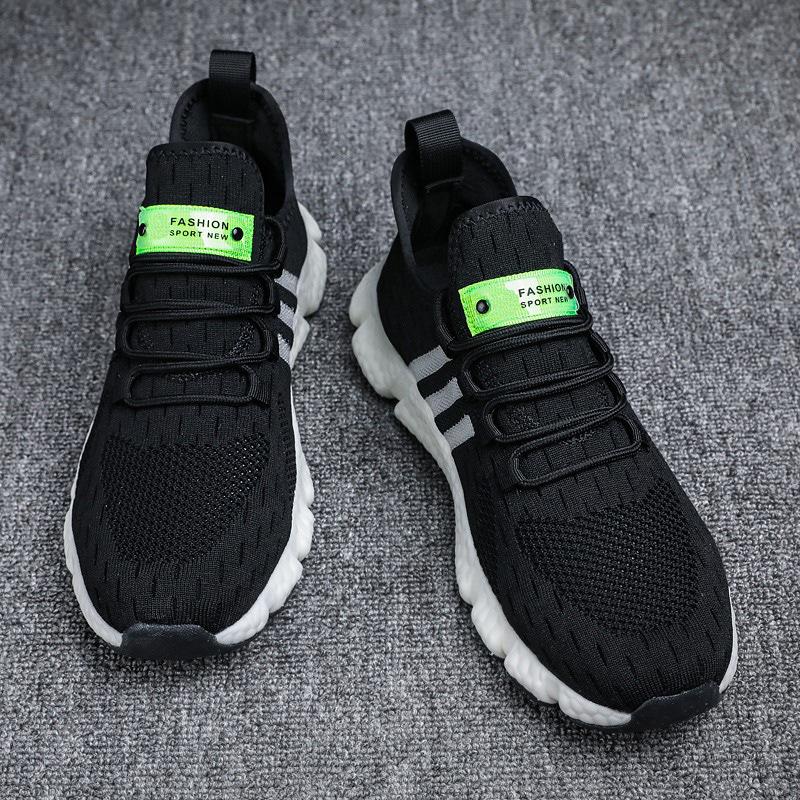 Foreign Trade Explosion Men's Popcorn Soft Sole Comfortable Casual Running Shoes Summer Single Mesh Thin Breathable Sports Shoes