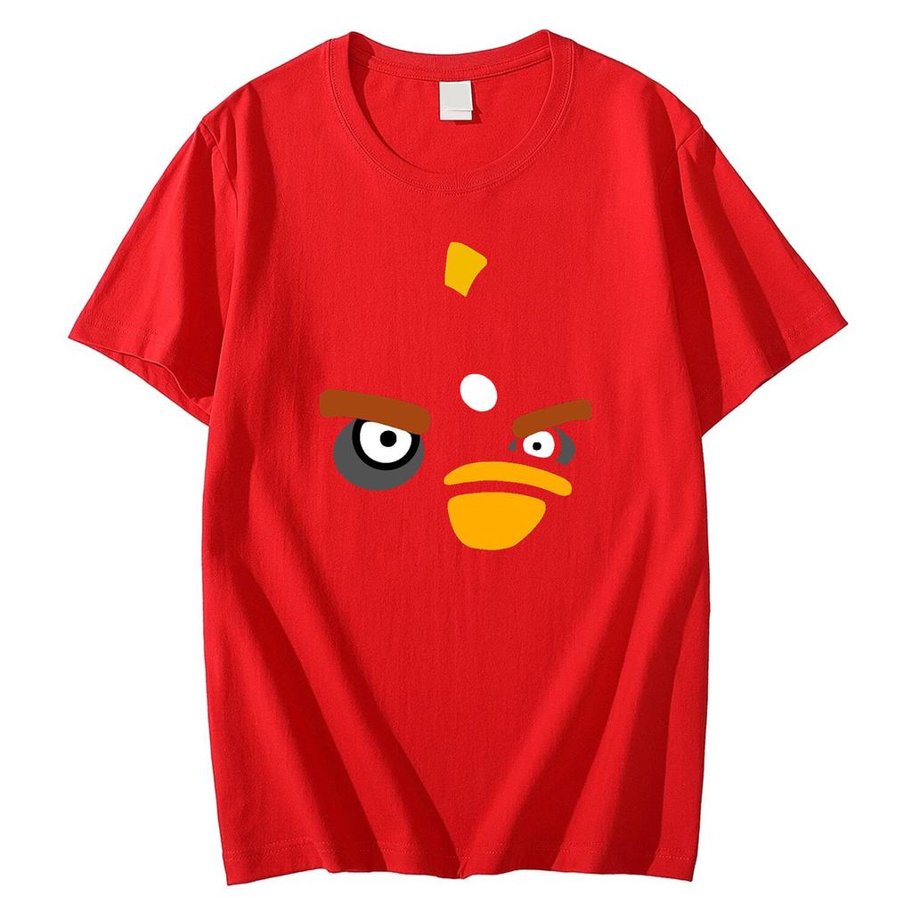 Lustiger Ausdruck Print Sommer Baumwolle Kurzarm Herren- und Damen-T-Shirt Rundhals weich elastisch atmungsaktiv Herren-T-Shirt