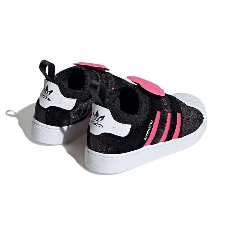 Adidas Superstar 360 2.0 J Valentines Day Kids Sneakers Black Core-Black Pulse-Magenta HQ4124