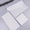 3 Piece Wedding Crochet Lace Edge Handkerchief Set For Bridal Party DIY Gift Cotton Personalizing Keepsakes Hanky